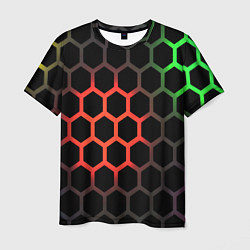 Мужская футболка Gradient hexagon genshin