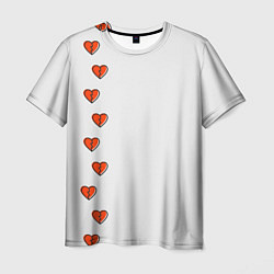 Мужская футболка Дорожка разбитых сердец - светлый