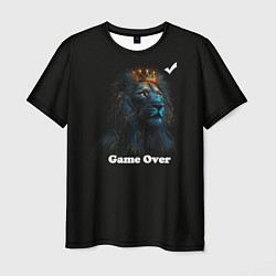 Футболка мужская Lion-game over, цвет: 3D-принт
