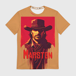 Футболка мужская John Marston poster, цвет: 3D-принт