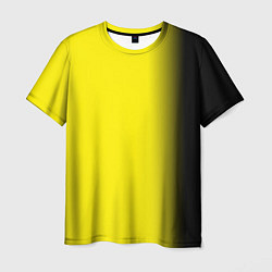 Мужская футболка И черный и желтый