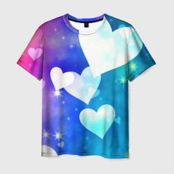 Мужская футболка Dreamy Hearts Multicolor