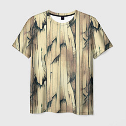Мужская футболка Текстура коры дерева