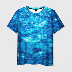 Мужская футболка Текстура воды