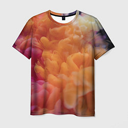 Мужская футболка Разноцветный дым сгустки