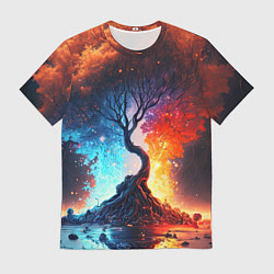 Футболка мужская Волшебное дерево желаний, цвет: 3D-принт