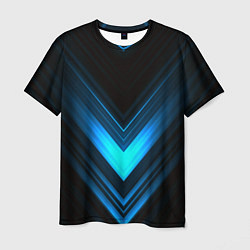 Мужская футболка Neon geometry stripes