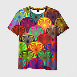 Мужская футболка Multicolored circles