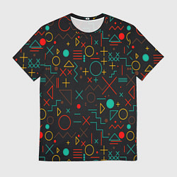 Мужская футболка Геометрия знаки символы