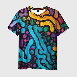 Мужская футболка Цветные микроорганизмы