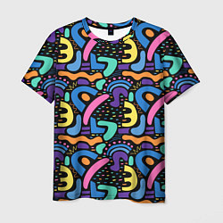 Мужская футболка Multicolored texture pattern