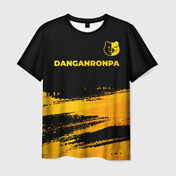 Футболка мужская Danganronpa - gold gradient: символ сверху, цвет: 3D-принт