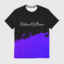 Мужская футболка Children of Bodom purple grunge