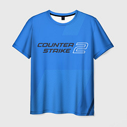 Футболка мужская Counter Strike 2 с логотипом, цвет: 3D-принт