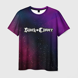 Футболка мужская Black Clover gradient space, цвет: 3D-принт