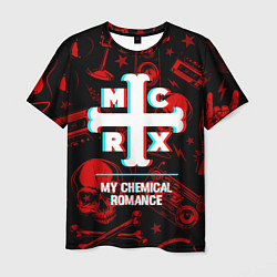 Мужская футболка My Chemical Romance rock glitch