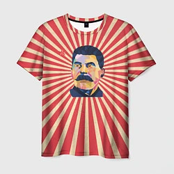 Футболка мужская Сталин полигональный, цвет: 3D-принт