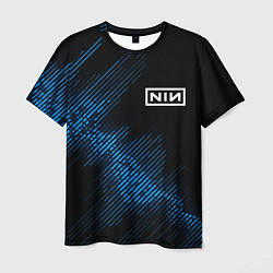 Мужская футболка Nine Inch Nails звуковая волна
