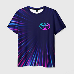 Мужская футболка Toyota neon speed lines
