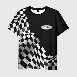 Мужская футболка Ford racing flag