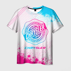 Мужская футболка Chrysler neon gradient style