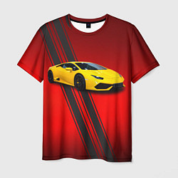 Футболка мужская Итальянский гиперкар Lamborghini Aventador, цвет: 3D-принт