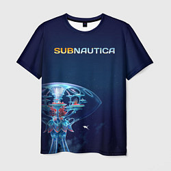 Мужская футболка Subnautica подводный город