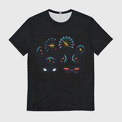 Футболка мужская Приборная доска автомобиля, цвет: 3D-принт