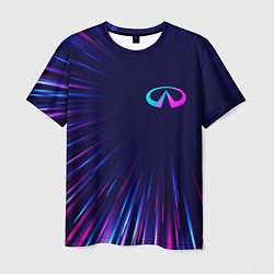 Мужская футболка Infiniti neon speed lines
