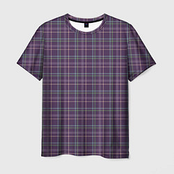 Мужская футболка Джентльмены Шотландка темно-фиолетовая