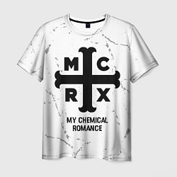 Мужская футболка My Chemical Romance glitch на светлом фоне