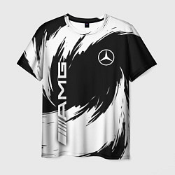 Мужская футболка Mercedes benz - white color