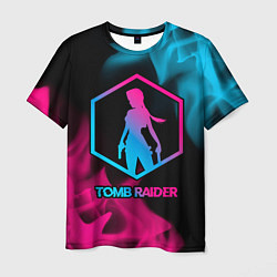 Футболка мужская Tomb Raider - neon gradient, цвет: 3D-принт