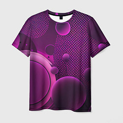 Мужская футболка Фиолетовые шары