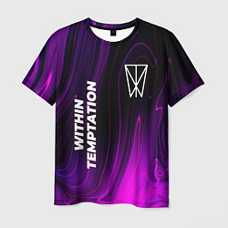 Мужская футболка Within Temptation violet plasma