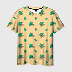 Мужская футболка Зеленый коронавирус