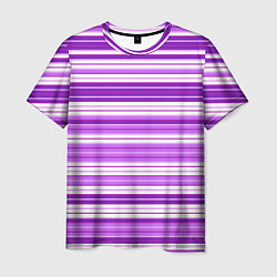 Мужская футболка Фиолетовые полосы