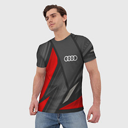 Футболка мужская Audi sports racing, цвет: 3D-принт — фото 2