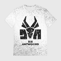 Футболка мужская Die Antwoord с потертостями на светлом фоне, цвет: 3D-принт