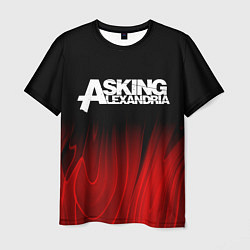 Футболка мужская Asking Alexandria red plasma, цвет: 3D-принт