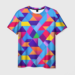 Мужская футболка Геометрическая абстракция красок