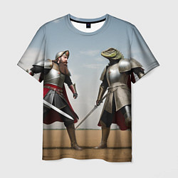 Мужская футболка Древний Рус против Ящера