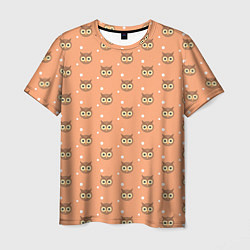 Мужская футболка Паттерн милой совы