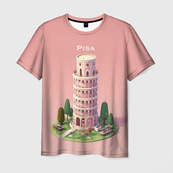 Футболка мужская Pisa Isometric, цвет: 3D-принт