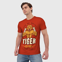 Футболка мужская Tiger - боец, цвет: 3D-принт — фото 2