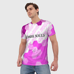 Футболка мужская Dark Souls pro gaming: символ сверху, цвет: 3D-принт — фото 2