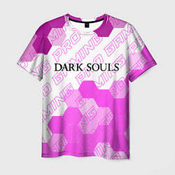 Футболка мужская Dark Souls pro gaming: символ сверху, цвет: 3D-принт