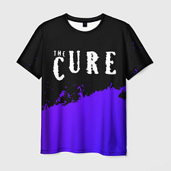 Мужская футболка The Cure purple grunge