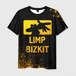 Футболка мужская Limp Bizkit - gold gradient, цвет: 3D-принт