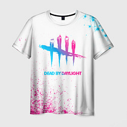 Футболка мужская Dead by Daylight neon gradient style, цвет: 3D-принт